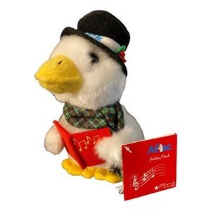 Aflac 2016 6" Holiday Plush Duck Talking Insurance Ad Promo Christmas Caroler